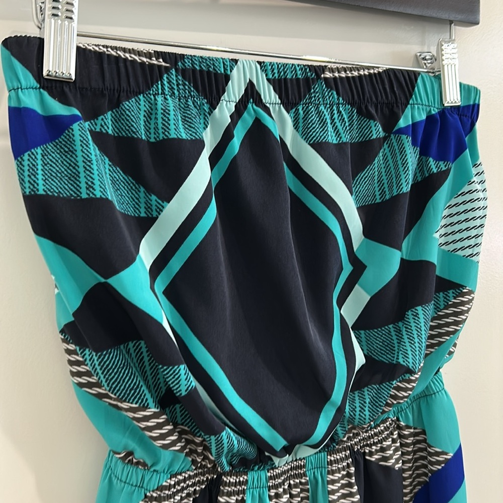 Express Strapless Geometric Patterned Mini Dress … - image 4